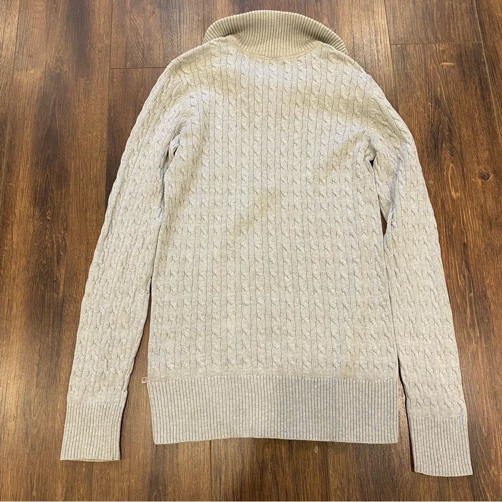 Polo jeans cable knit grey sweater size small - Picture 7 of 10